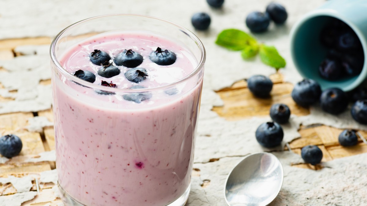blueberry breakfast smoothie on a paleo diet meal plan