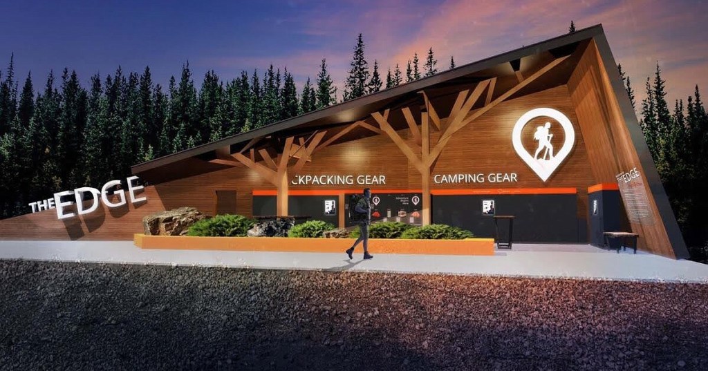 An outdoor equipment sales machine is part of the business goal of making wildlife adventure affordable