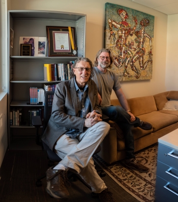 Portrait of ASU President Douglas Kenick and ASU Psychology Program Manager Dave Lundberg-Kenrick.