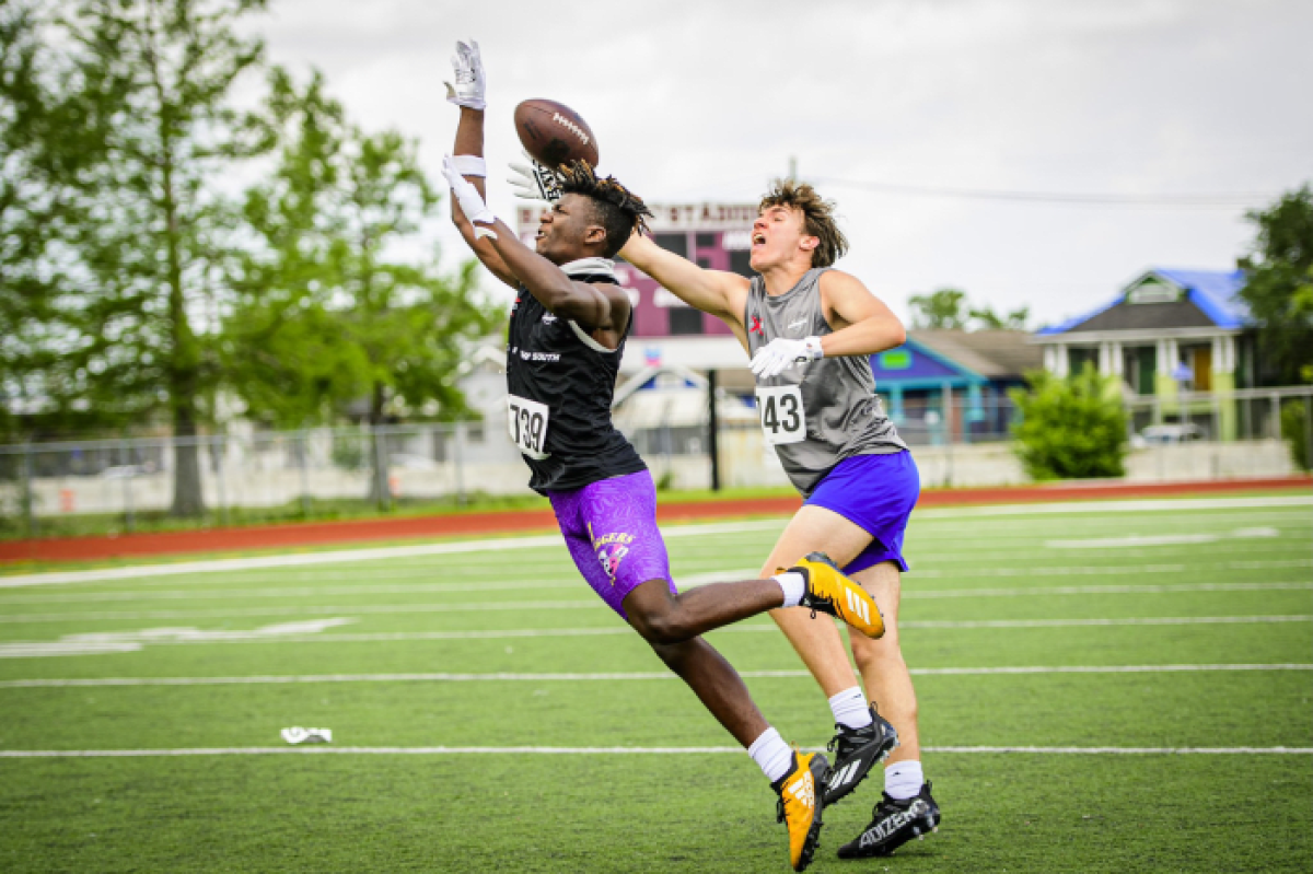 Jeremiah Clark cleverly intercepts the pass